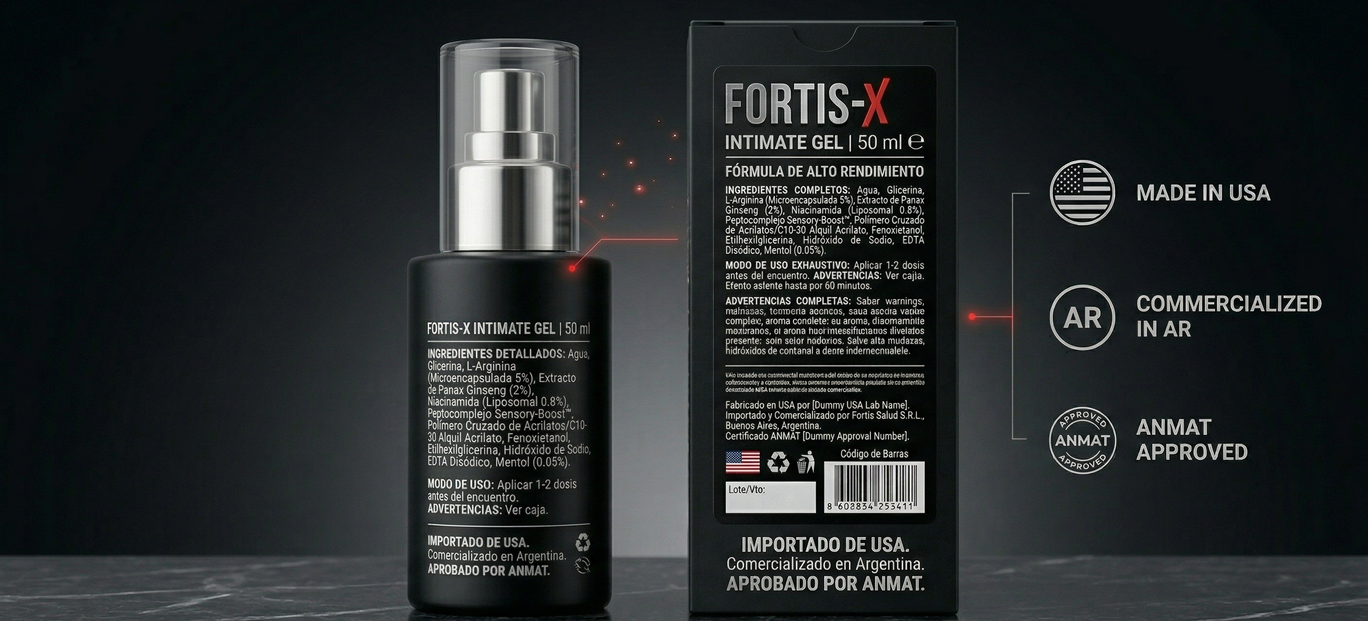 FORTIS-X INTIMATE GEL [Ellos] | Más Firmeza y Duración