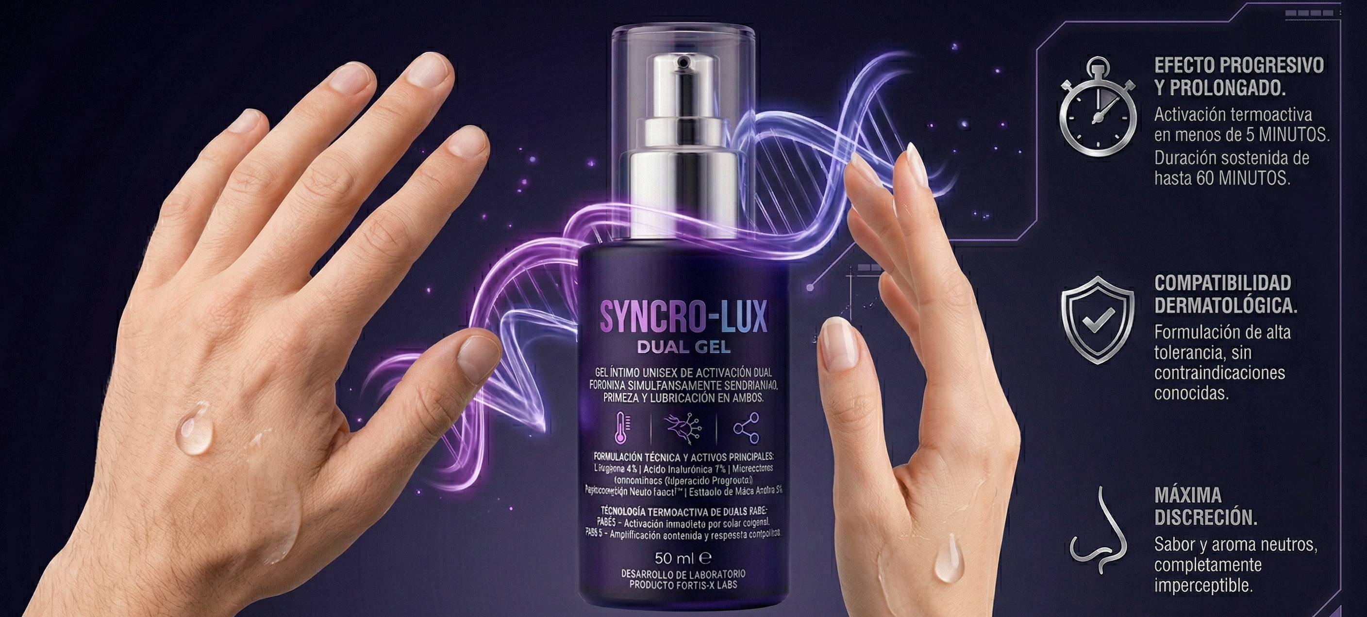 SYNCRO-LUX DUAL GEL [Para Ambos] | Experiencia Completa