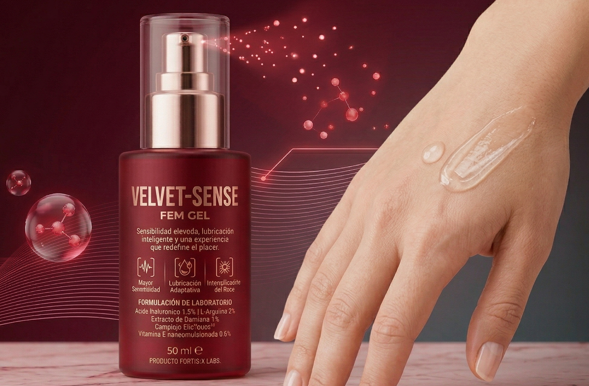 VELVET-SENSE FEM GEL [Ellas] | Más Sensibilidad y Placer