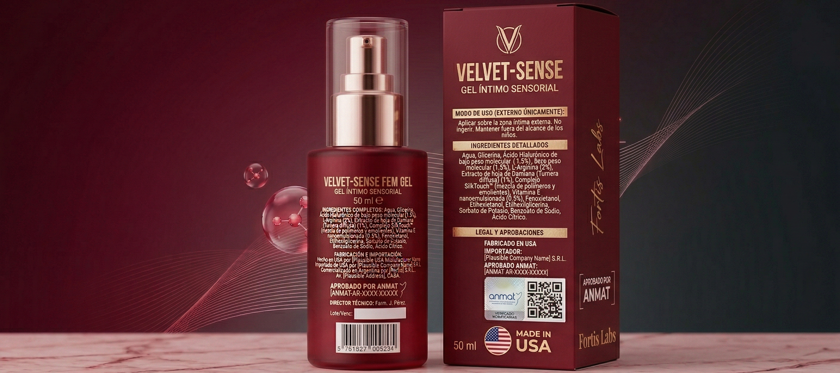 VELVET-SENSE FEM GEL [Ellas] | Más Sensibilidad y Placer